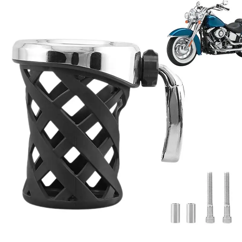 

Motorcycle Cup Holder Handlebar Cup Holder Drink Cup Can Holder Perch Mount Water Cup Drink Holder Anti-skid Mesh Basket For