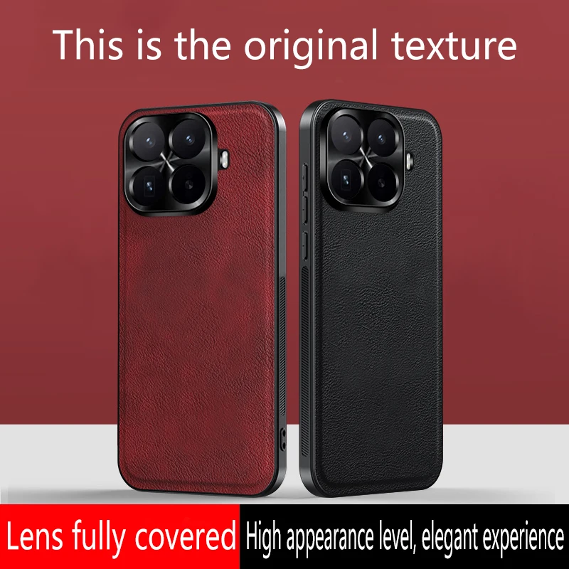Premium Luxury Leather Anti-Drop Case - Shockproof Bumper Cover