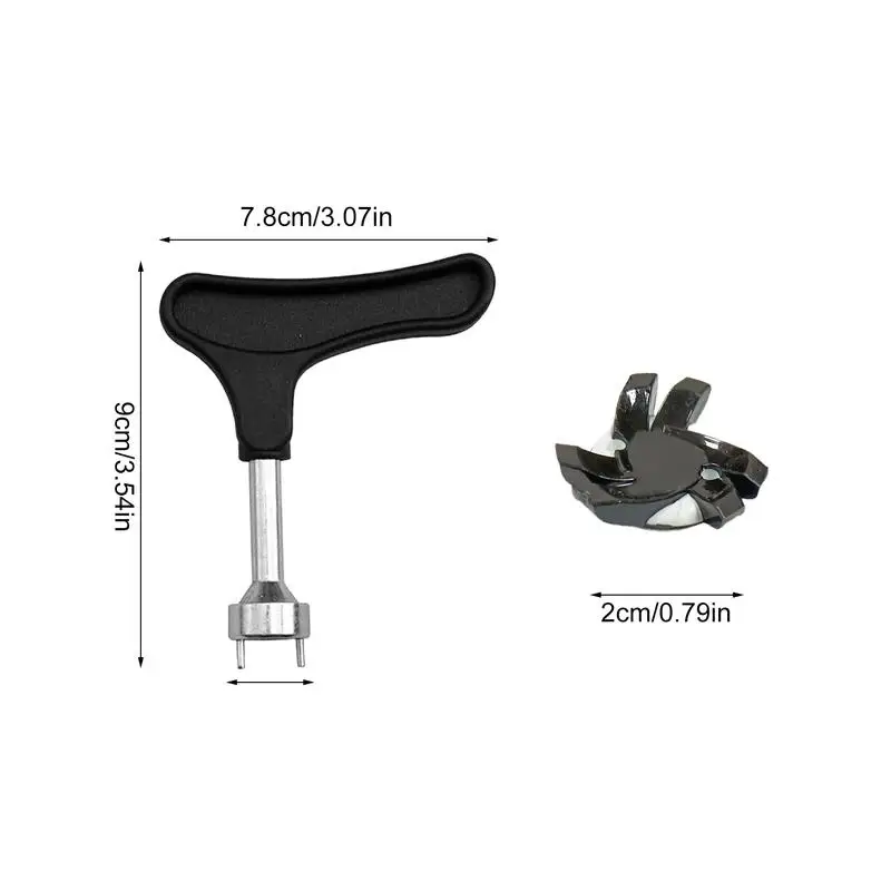 Spikes For Golf Shoes 12 Pieces Anti Slip Golf Shoe Spikes Golf Cleat Quick Twist Golf Spikes Golf Cleats Portable Wrench Screw