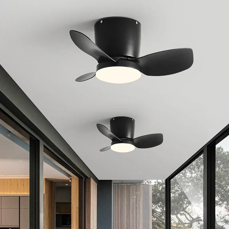 Mini Ceiling Fan Llights 110V 220V for Child Room Balcony Aisle Dressing Study Bedroom