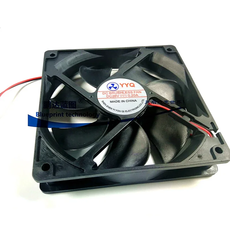 

New Silent DC 36V 0.2A 120MM 12025 Cooling Fan 12025 120*120*25MM 12*12*2.5CM Chassis Computer Case Fan 2PIN