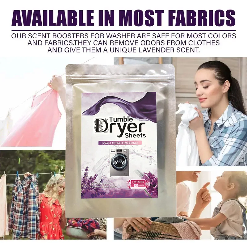 80pcs Fabric Softener Sheet For Dryers Fabric Softener Sheets