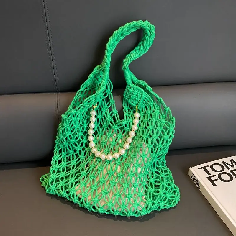 

2023 женская сумка, шикарная сумка для покупок, вместительная сумка, Маленькая женская сумка на одно плечо, тканая ажурная сумка, сумка-тоут для путешествий