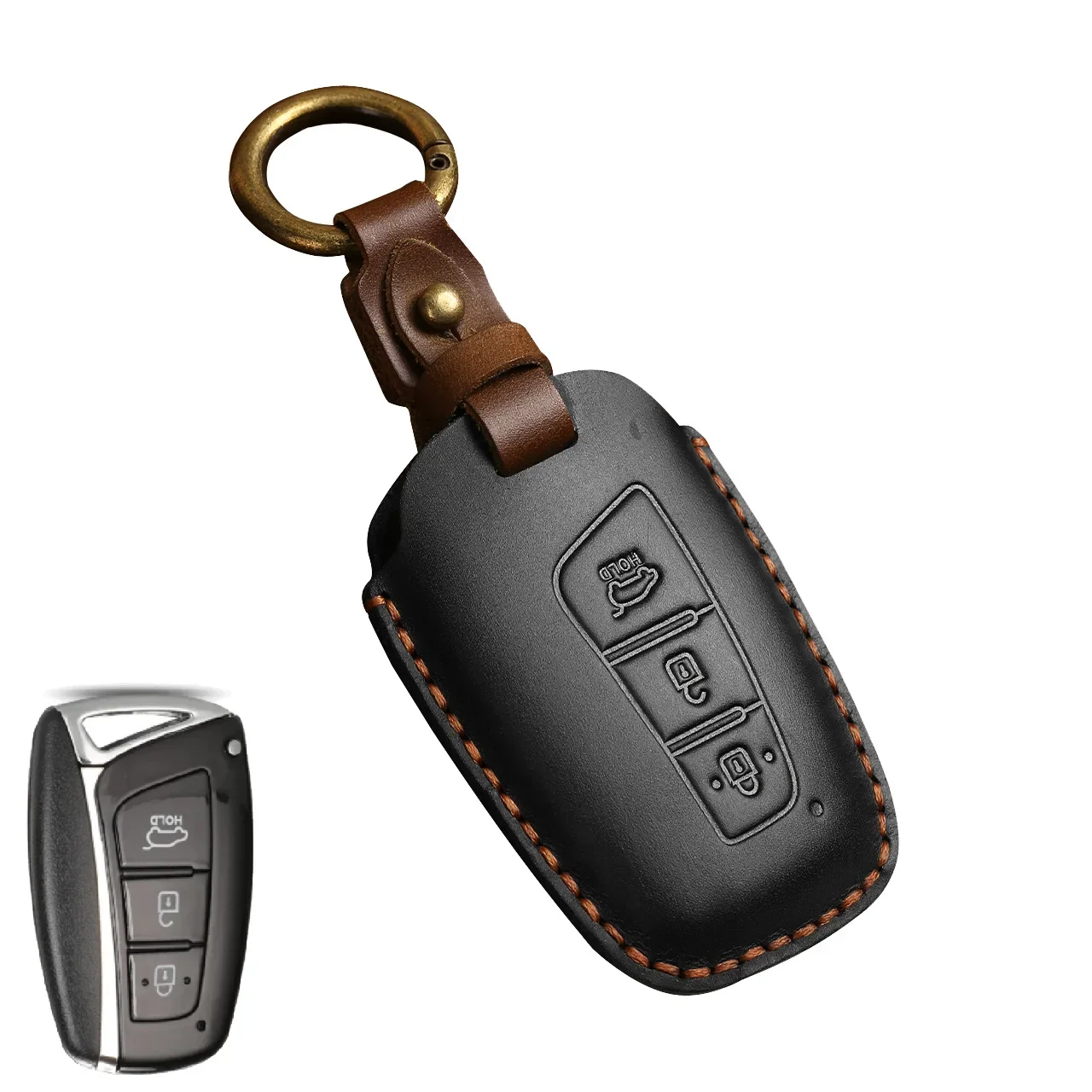 Handmade Leather Car Key Case Holder