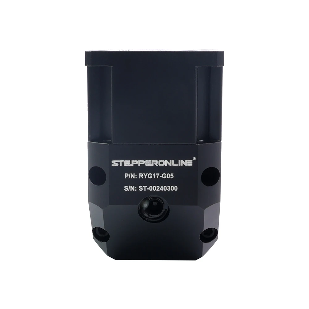 STEPPERONLINE 직각 유성 감속기, Nema 17 스텝퍼 모터용, 90 도 기어박스 5:1, 10:1, 20:1, 50:1/100:1, 5mm 입력