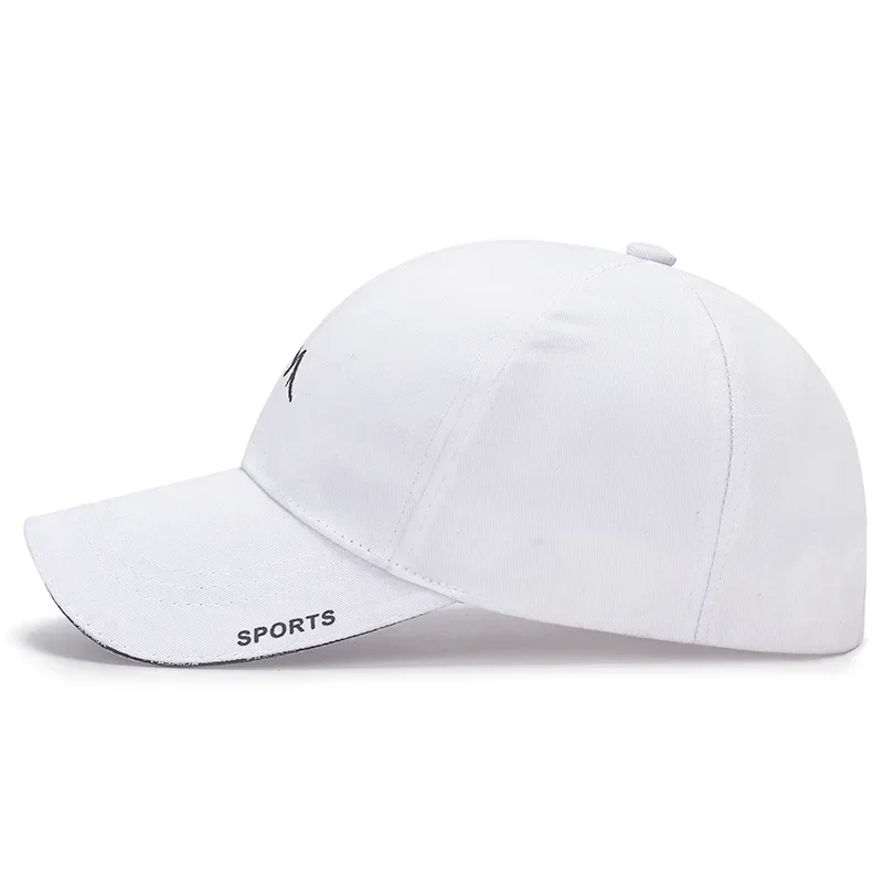 Baseball Cap Men Women Summer Embroidered Sunshade Snapback Hats for Men Gorros Black White
