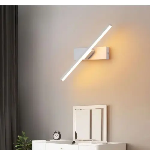 LED 벽 램프, 북유럽 스타일, 모던한 미니멀리스트 침실, 침대 머리맡 램프, 크리에이티브한 계단 램프, 거실 회전 벽 램프 4