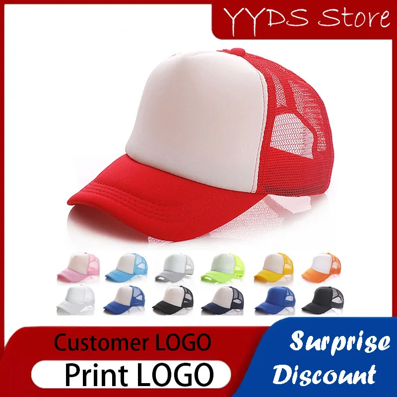 Customized Printing Logo Baseball Caps Peaked Caps Ladies Mens Kids Parent-Child Hip Hop Caps Outdoor Sunscreen Hats Text Gifts light blue summer sun hat dinosaur printing baseball baby cartoon peaked for kid child suitable for 1 6 years old 48 52cm