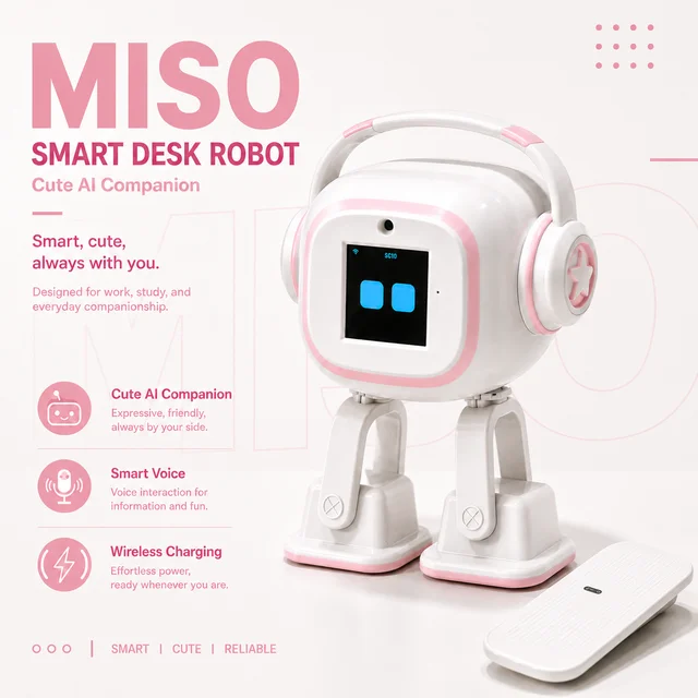 EMO AI Robot | Multilingual Smart Chat, Interactive Assistant, Dancing Robot,  Desktop Companion，Desktop Toy Gift 1