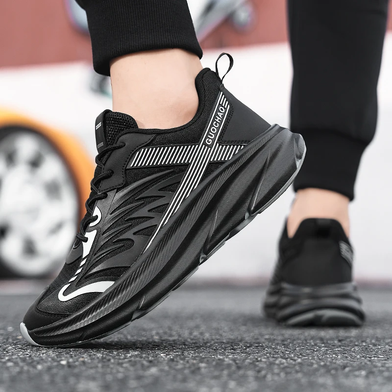 Men's Comfortable Casual Sneakers, Soft and Comfortable Upper, Fabric Lining with Cloth Insole, Breathable Lace-Up Round-Toe Sneakers for All Seasons, Sporty Style