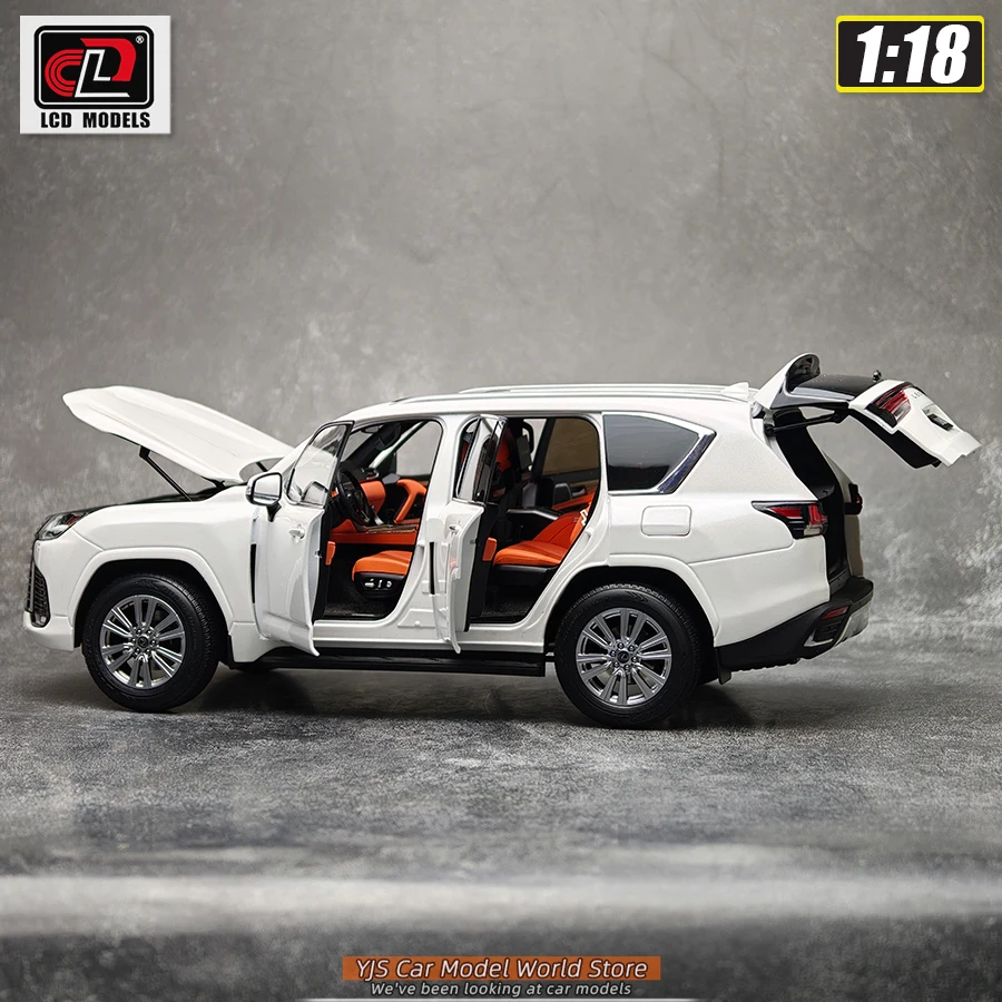 LCD 1:18 Lexus LX600 alloy car model SUV static decoration holiday