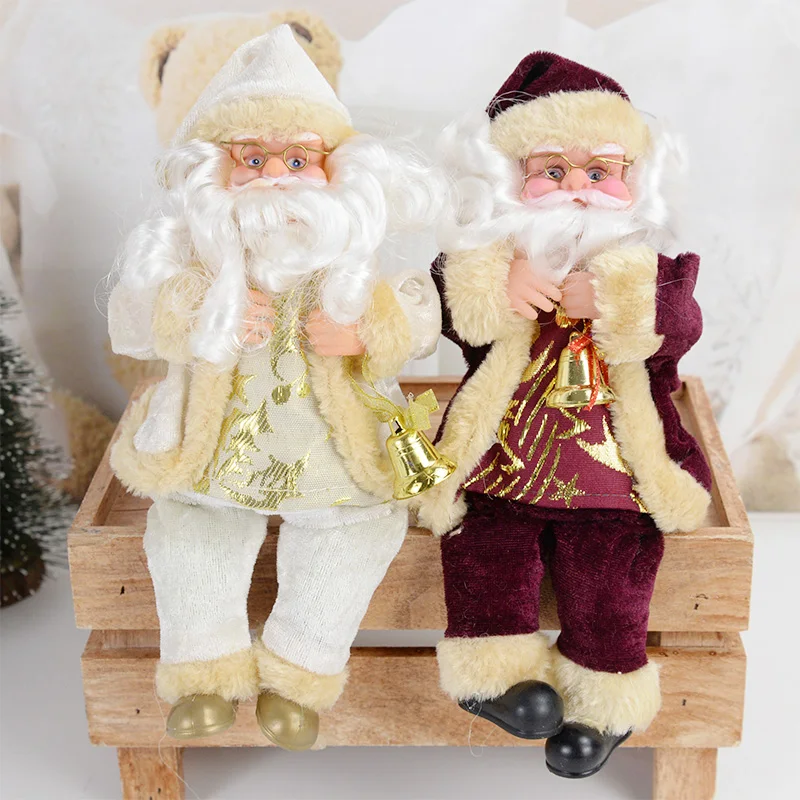 Christmas Santa Claus Doll Xmas Tree Ornament Christmas Decorations for Home Party Gift New Year