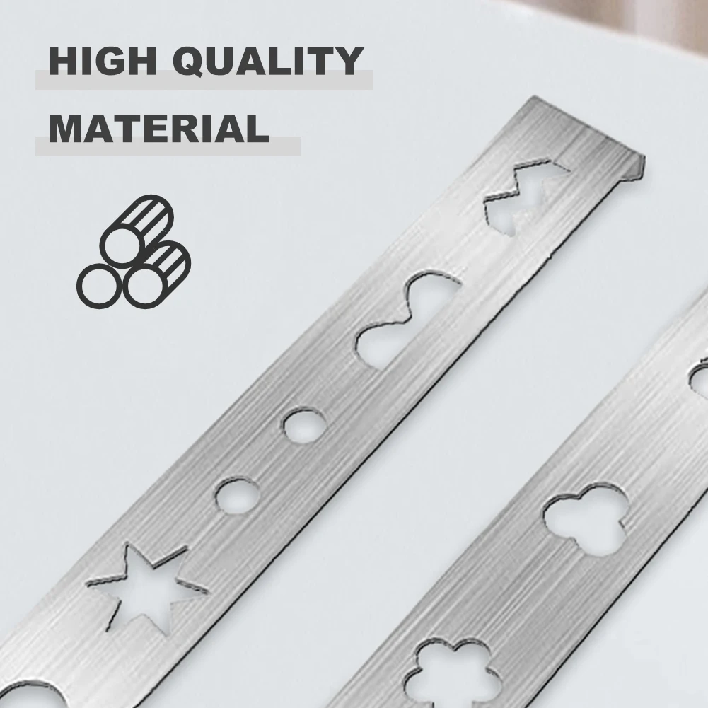 2 Pcs Meat Grinder Attachment Stainless Steel with Connection Ring Cookie Maker Attachment Biscuit Mould for Size 5 Meat Grinder