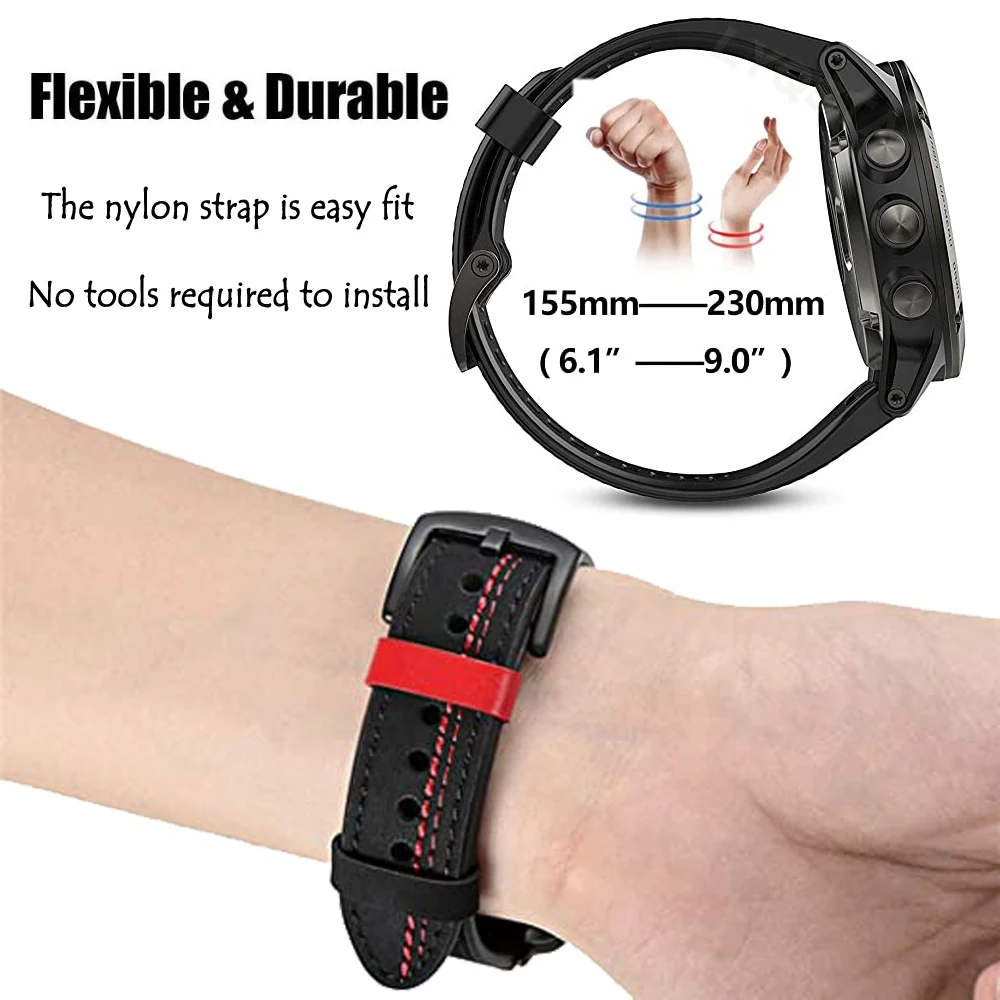 Garmin Fenix 7 7X 6 6X Pro 5X 5 Plus 3HR 935 Epix    ո   22mm 26mm Quickfit Watchband Ʈ