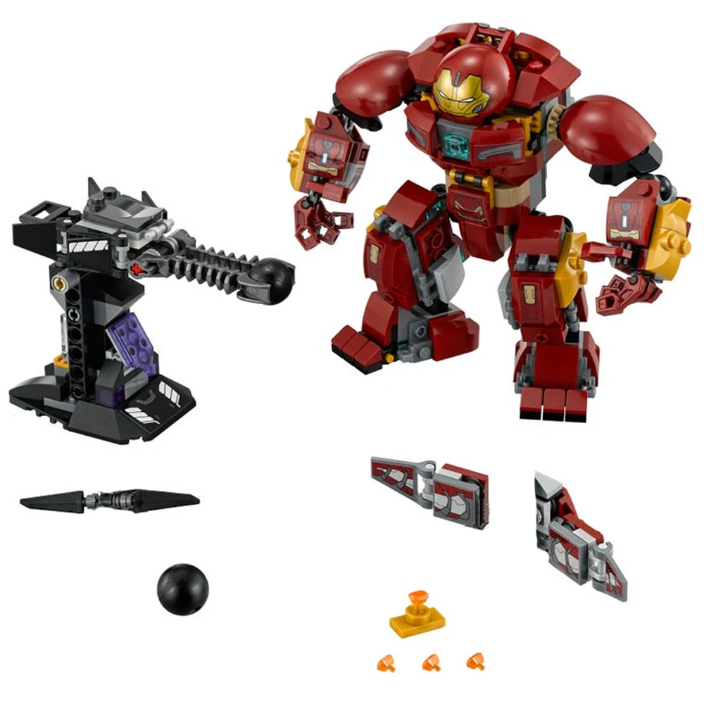 Superhero CONF_Avengers_Good_Guy Iron Man Hulkbuster Smash-Up Mech Falcon Figures MOC Building Blocks Classic Movie Model Bricks |