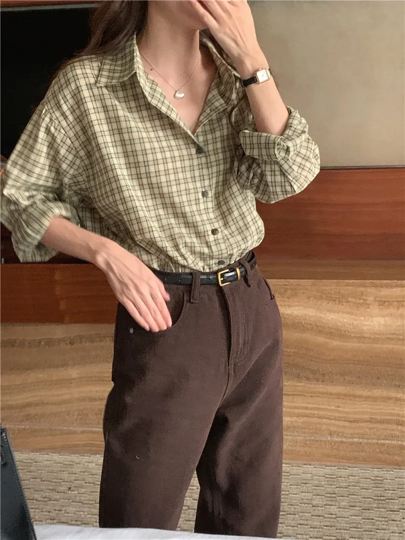 여성용 용수철 셔츠 블라우스, 맥시 블라우스, 시폰, 캐주얼, 우아한 빈티지, 긴팔, 오버사이즈, 루즈 화이트, 여름