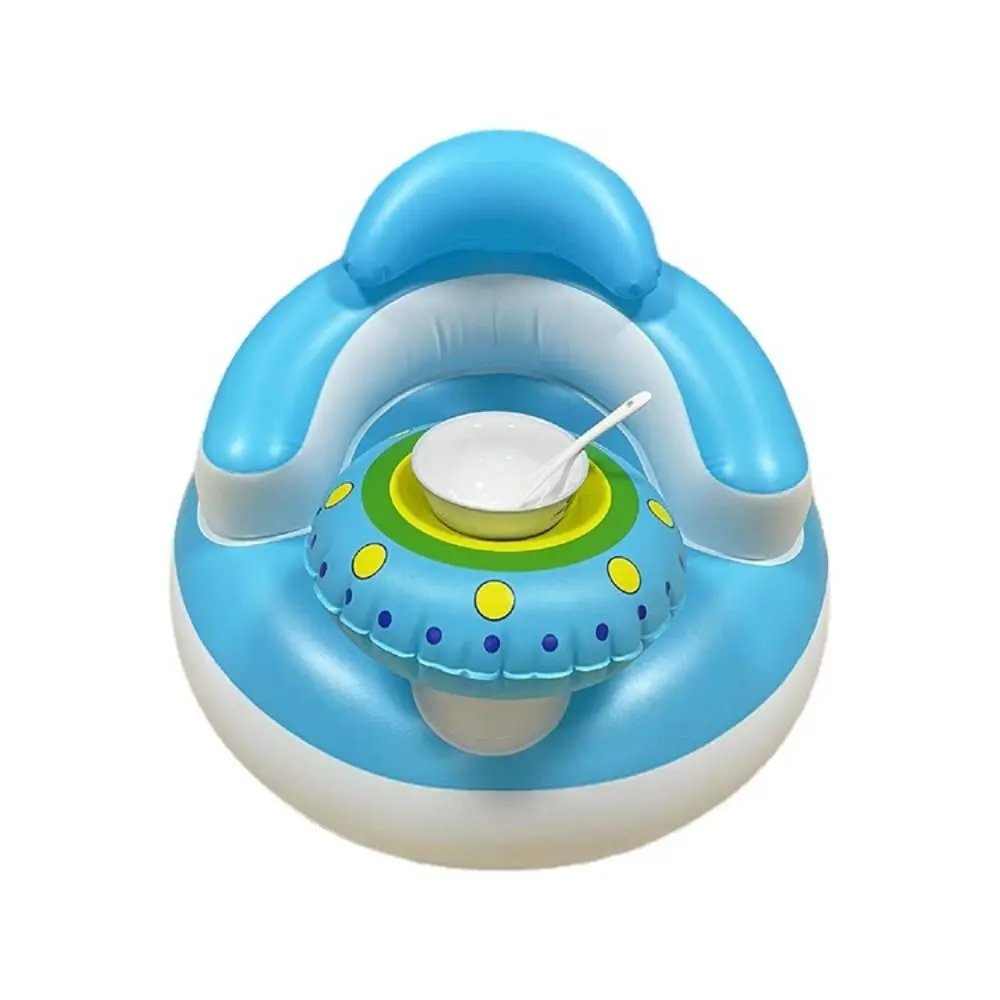 Cartoon Inflatable Baby Sofa Self-Inflatable PVC Toddler Practice Sitting Stool Folding Space-saving