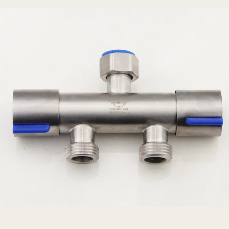 304 Stainless Steel Washing Machine Faucet Double Use Bibcock Laundry Mop Pool Tap Dual Handles Washing Machine Taps angle valve washing machine faucet water tap faucet