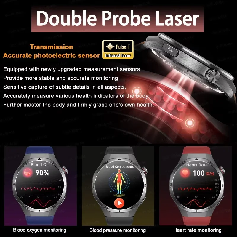 2026 New ECG+PPG Smart Watch Precise Uric Acid Blood Pressure Organ Body Analysis SmartWatch HD Call Men Watches Health Ms Clock 3