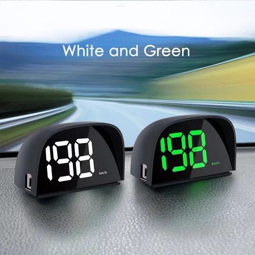 Vjoycar-새로운 GPS HUD 디지털 속도계 디스플레이 2 색 플러그 앤 플레이 모든 자동차에 대한 큰 글꼴 자동차 전자 액세서리, 2023 2