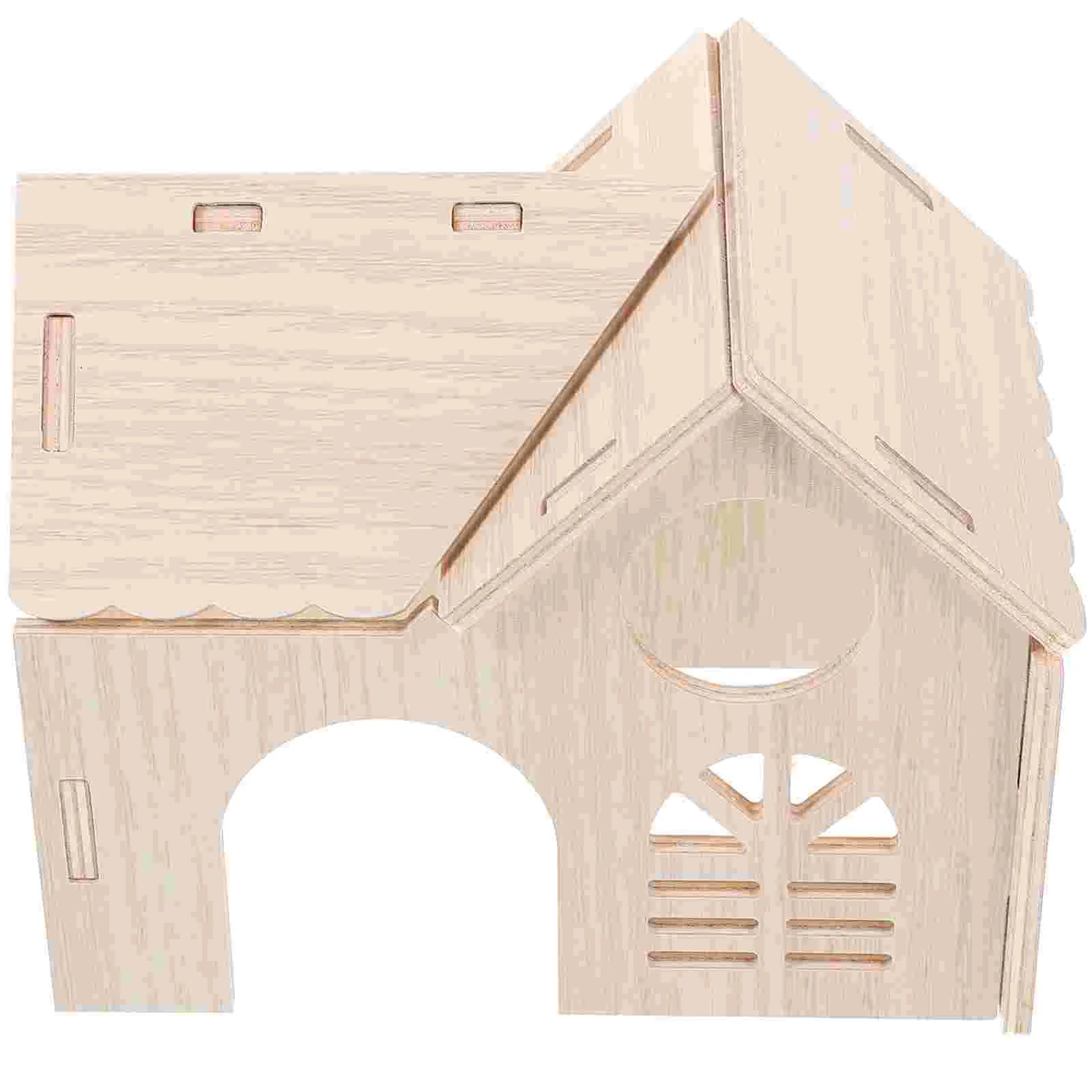 

Hamster Wood House Hamster Hideout Hamster Decorative House Sleeping House