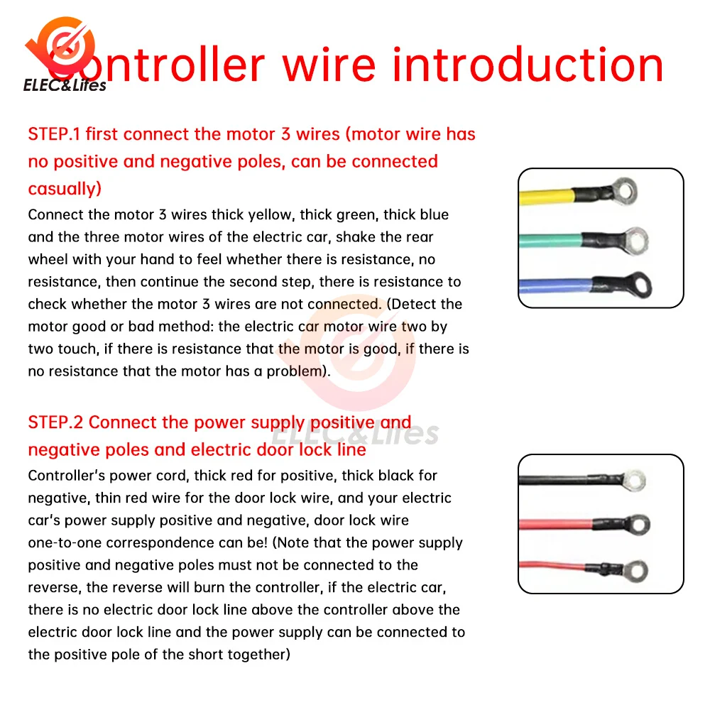 Controller per bici elettrica 36V/48V 500W 30A senza spazzole, impermeabile, silenzioso, 3 velocità, controllo della velocità, funzione antifurto e inverso - immagine 3