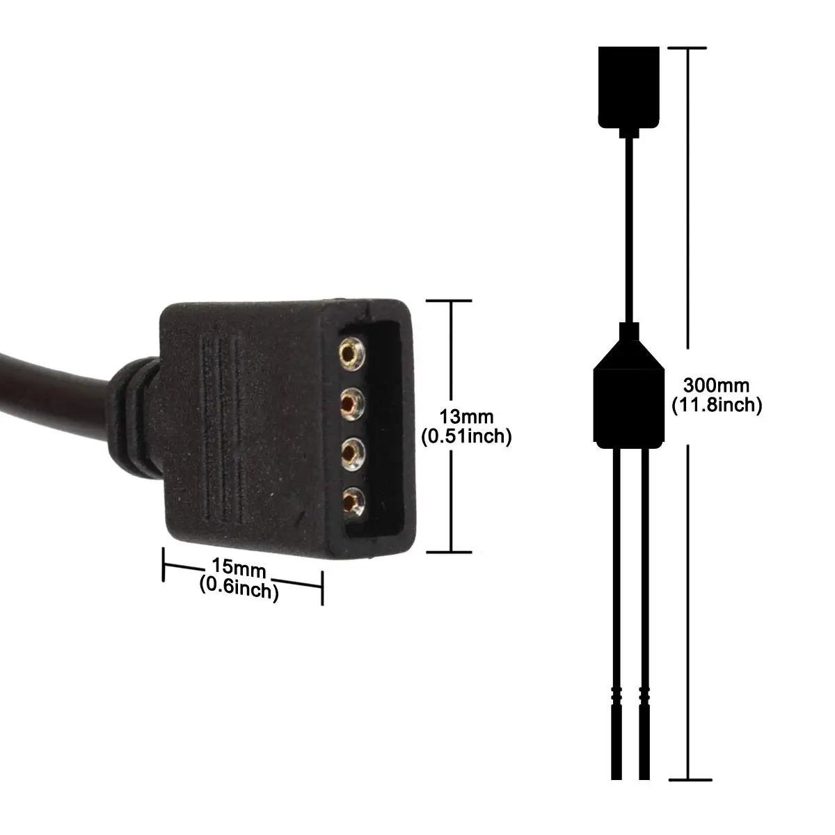 รูปสินค้า สายแยกไฟ LED 12V รองรับ RGB/RGBW หลายทาง
