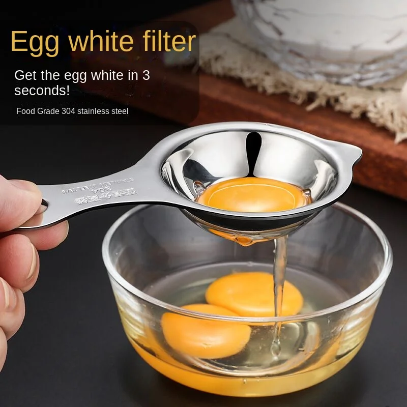 1pc Stainless Steel Egg Yolk Separator Egg White Separator Egg