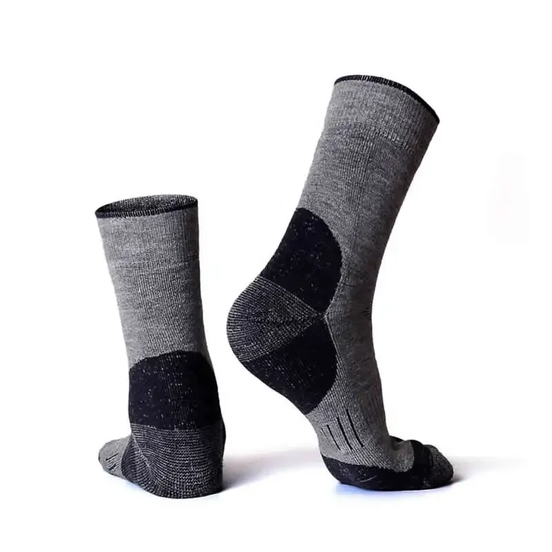 2 Pairs Ski Socks Men Women Thickened Thermal Merino Wool Winter Outdoor Snow Sports Cycling Mountaineering Hiking Socks