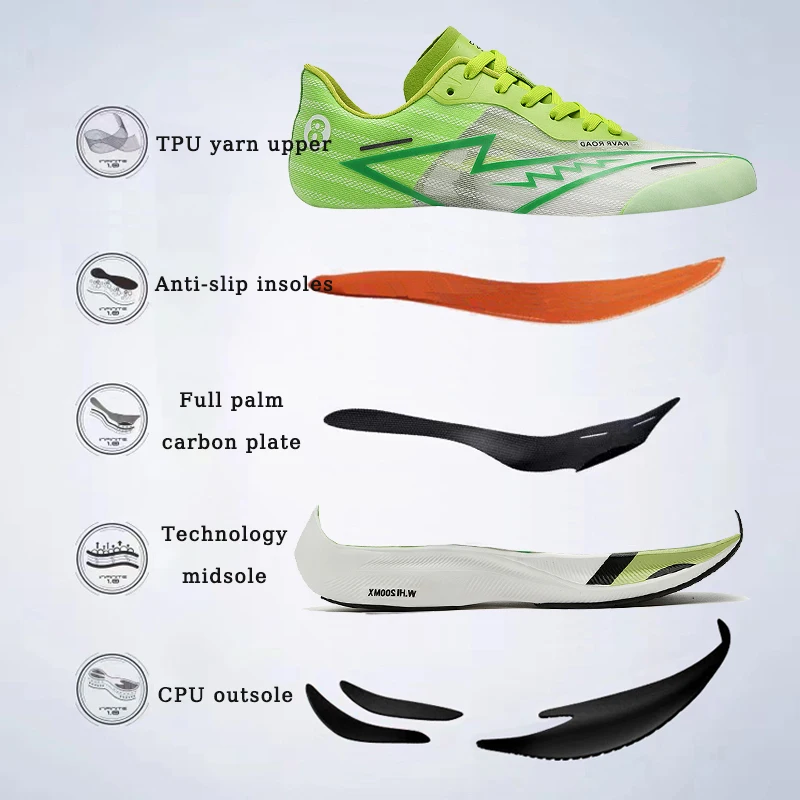 Men Carbon Plate Sneakers Light Cushioned Running Shoes for Outdoor Marathon Sports Shoes Professional Athletic Male Training men sneakers,running sneakers,marathon sneakers