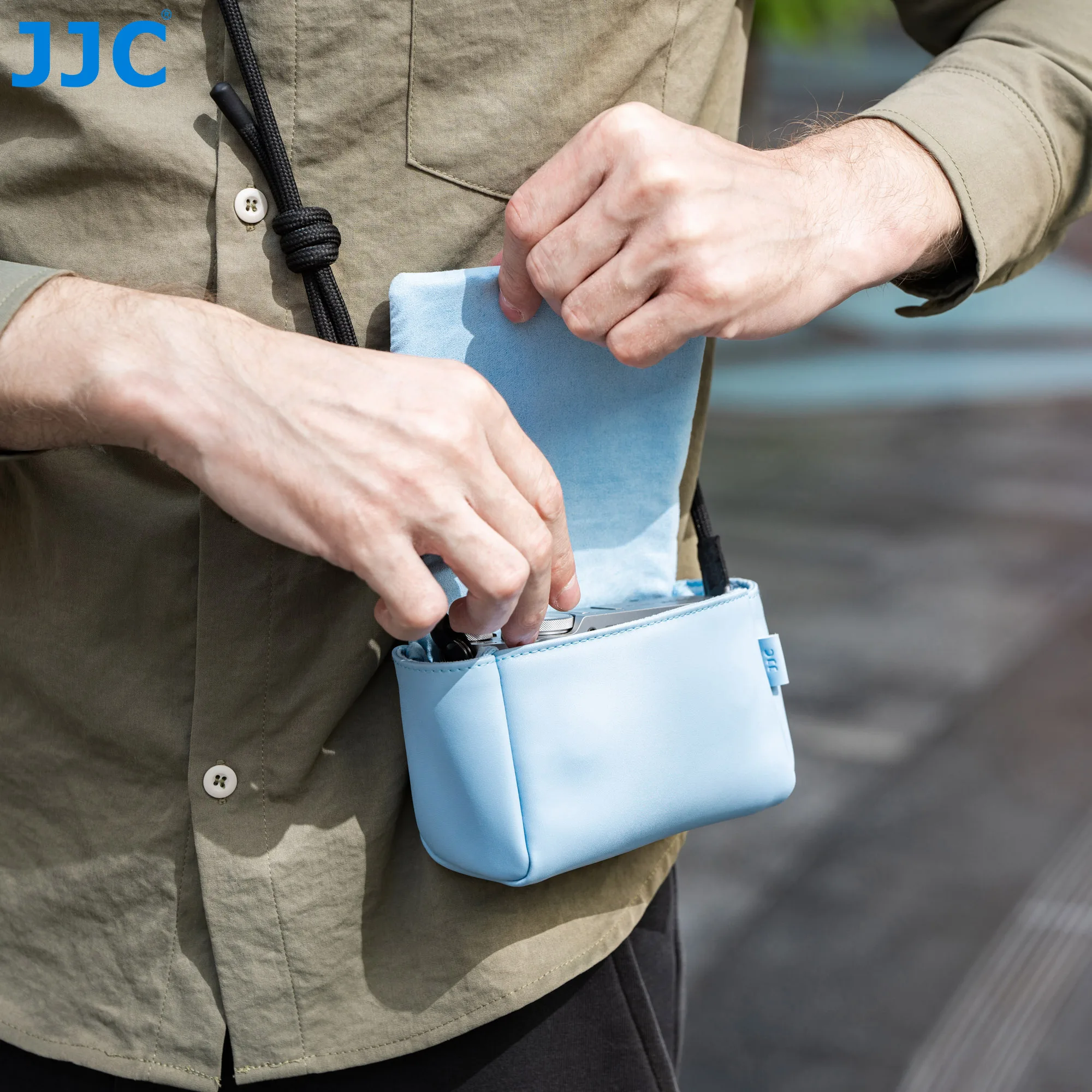 JJC X-E5 Tasche Kompaktkamera-Hülle für Fuji Fujifilm X-E5 XE5 X100VI X100V Zubehör für Canon PowerShot V1 Schutzhülle – Detail 8