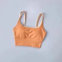 Soutien-gorge de Yoga à bretelles pour femmes, Lingerie de sport, entraînement professionnel, gilet résistant aux chocs, rassemblement de Fitness, coupe cintrée et porter à l'extérieur 2