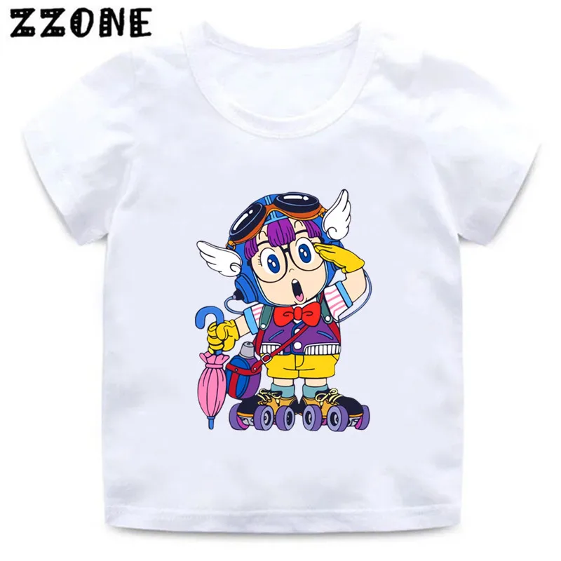 Anime Arale Dr Slump Print Cartoon Kids T-Shirt Cute Girls Clothes Baby Boys Maglietta A Maniche Corte Summer Children Tops,Ooo5110