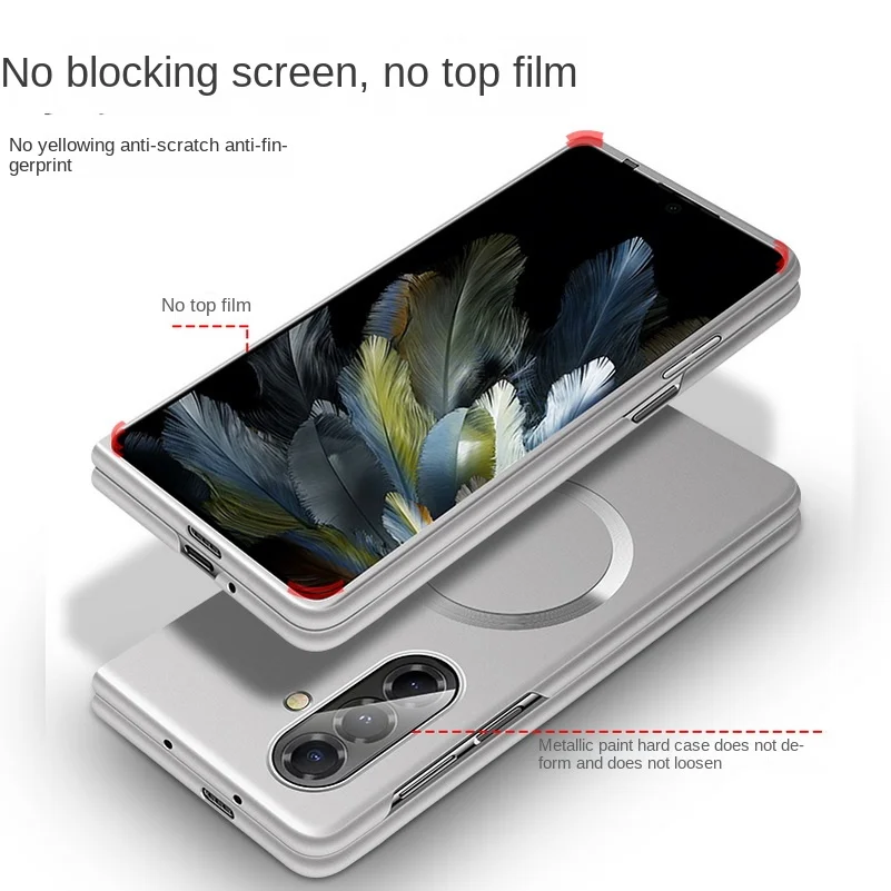 Sleek Magnetic Hard Case with Camera Protection