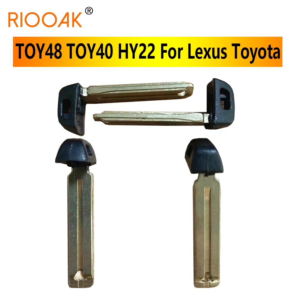 10pcs/Lot Insert Emergency Car Key Blade For Lexus Toyota SMART REMOTE KEY TOY48 TOY40 HY22 Key Blade Locksmith Tool remtekey remote key shell 2 button for lexus toy48 short key blade es350 is250 is350 sc430 2005 2006 2007 2008