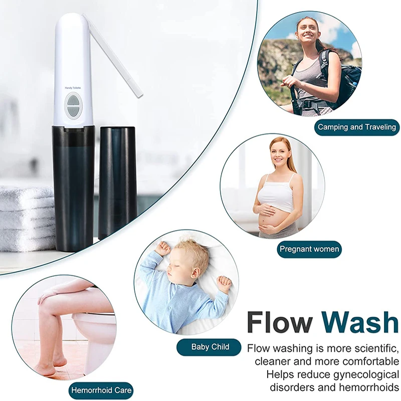Portable Bidet Handy Toilette Electric Bidet Toilet with USB Cable Women Travel Bidet for Personal Use On The Traveling 5