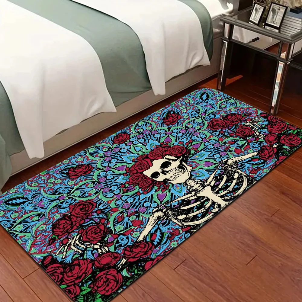 Horror Skull Floor Mat INS Style Soft Bedroom Floor House Laundry Room Mat Anti-skid Household Carpets 3