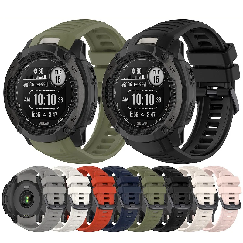 Premium Silicone Strap Replacement for Smartwatch - Elegant and Durable Wristband