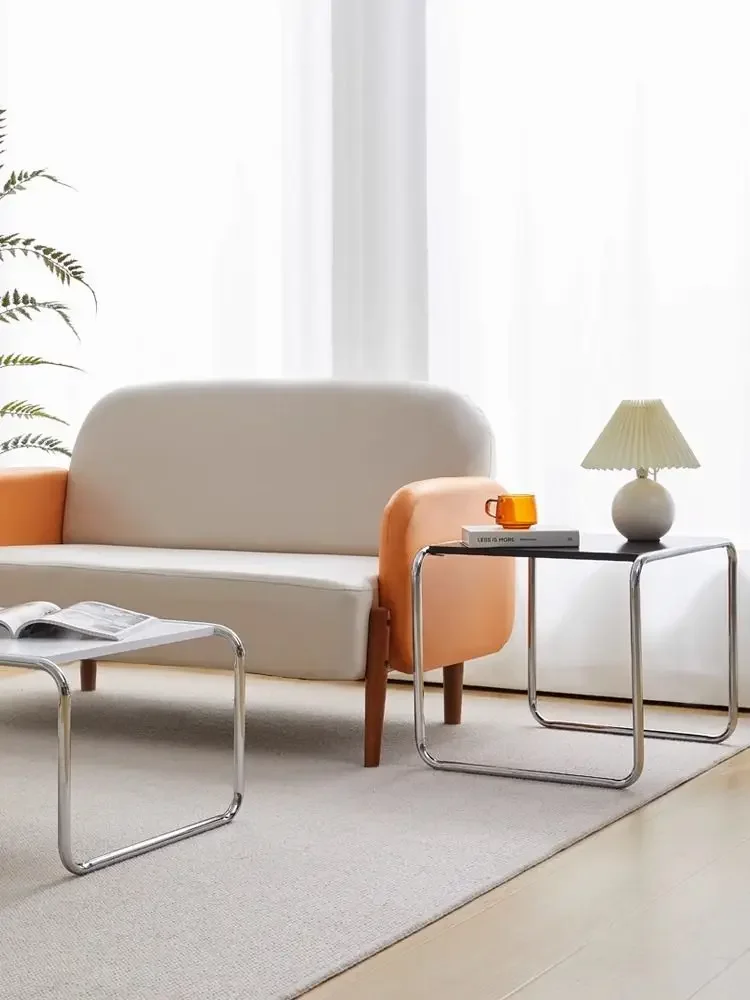 Minimalist Rectangular Nesting Tables for Living Room, Space-Saving Side Small Apartments Nordic Vintage Lazio Coffee Table Set