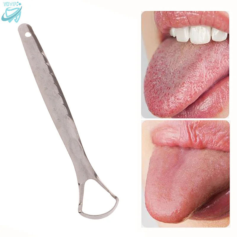 

1Pcs Stainless Steel Tongue Scraper Oral Tongue Cleaner Tool Oral Hygiene Care Tools Professional Reduce Bad Breath Fresh Breath