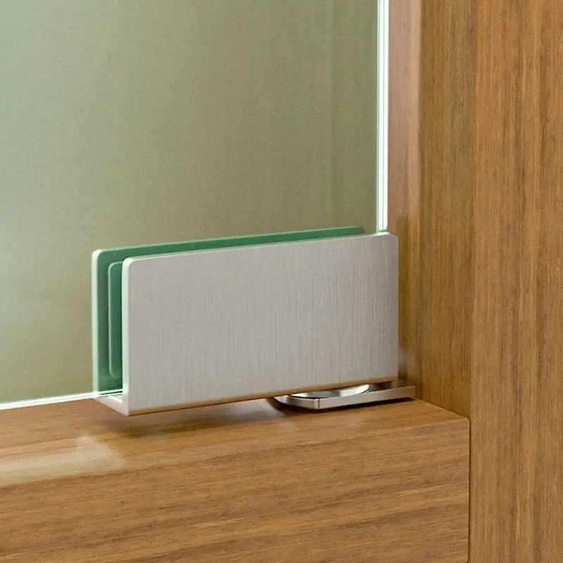 Stainless Steel Glass Clamp 90 180 Degree Glass Door Hinge For Showcase Wine Cabinet Furniture