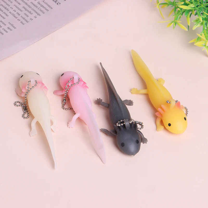1PC Funny Antistress Squishy Fish Giant Salamande Stress Toy Keychain Funny Squeeze Prank Joke Toys For Girls Gag Gifts