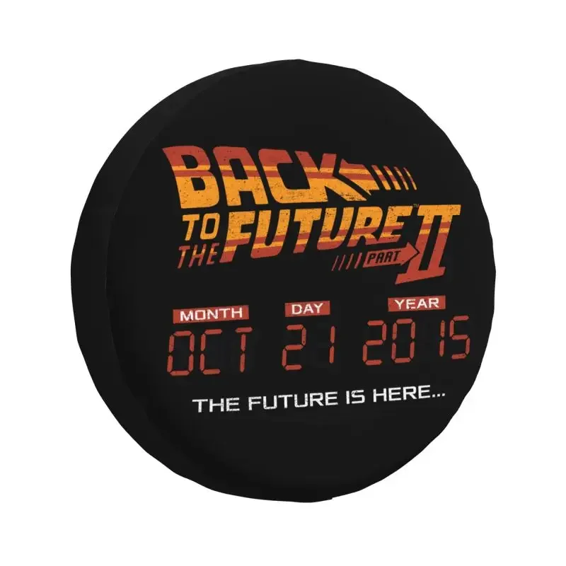 

Back To The Future Spare Wheel Tire Cover for Honda CRV Adventure Film Jeep RV SUV Trailer Vehicle Accessories 14" 15" 16" 17"