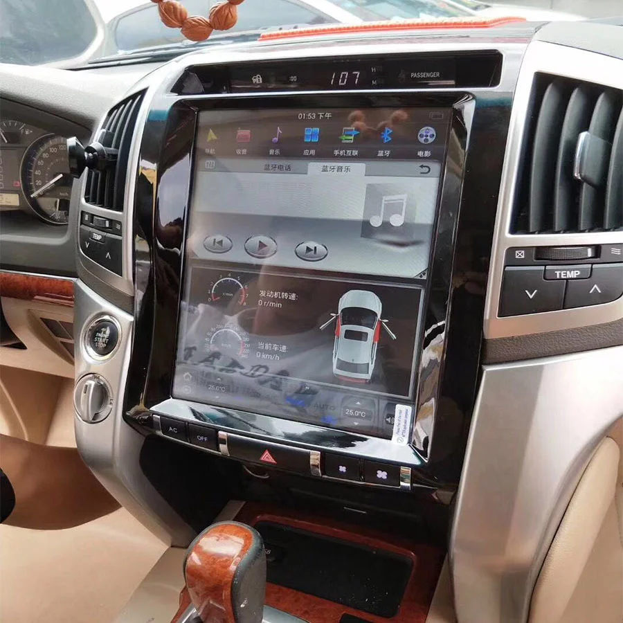 Автомобильный мультимедийный плеер с экраном 12 1 дюйма Тесла для Toyota Land Cruiser gxr 200