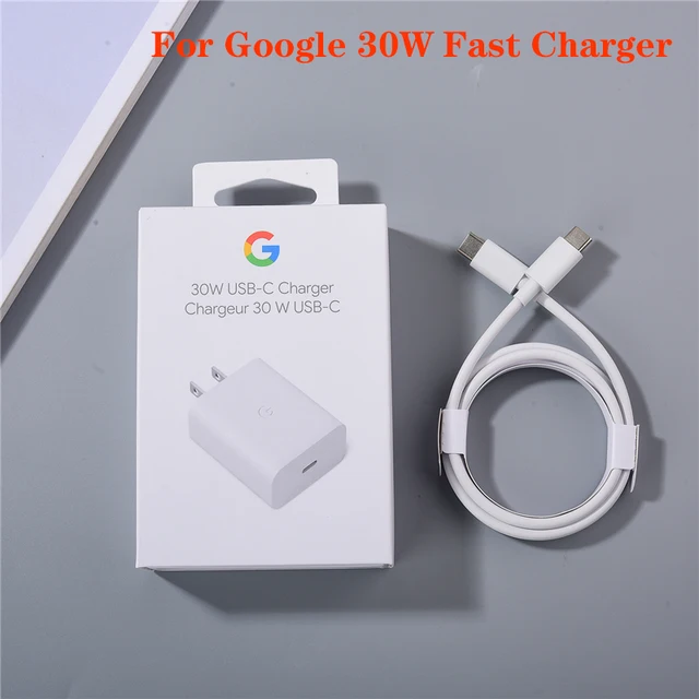 PD 30W Original USB-C Fast Charger US Plug For Google Pixel 4A 5A