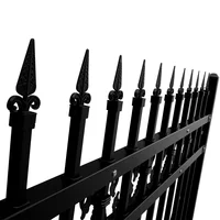 Wholesale Modern Wrought Iron Picket  Fencing Trellis Gates 2