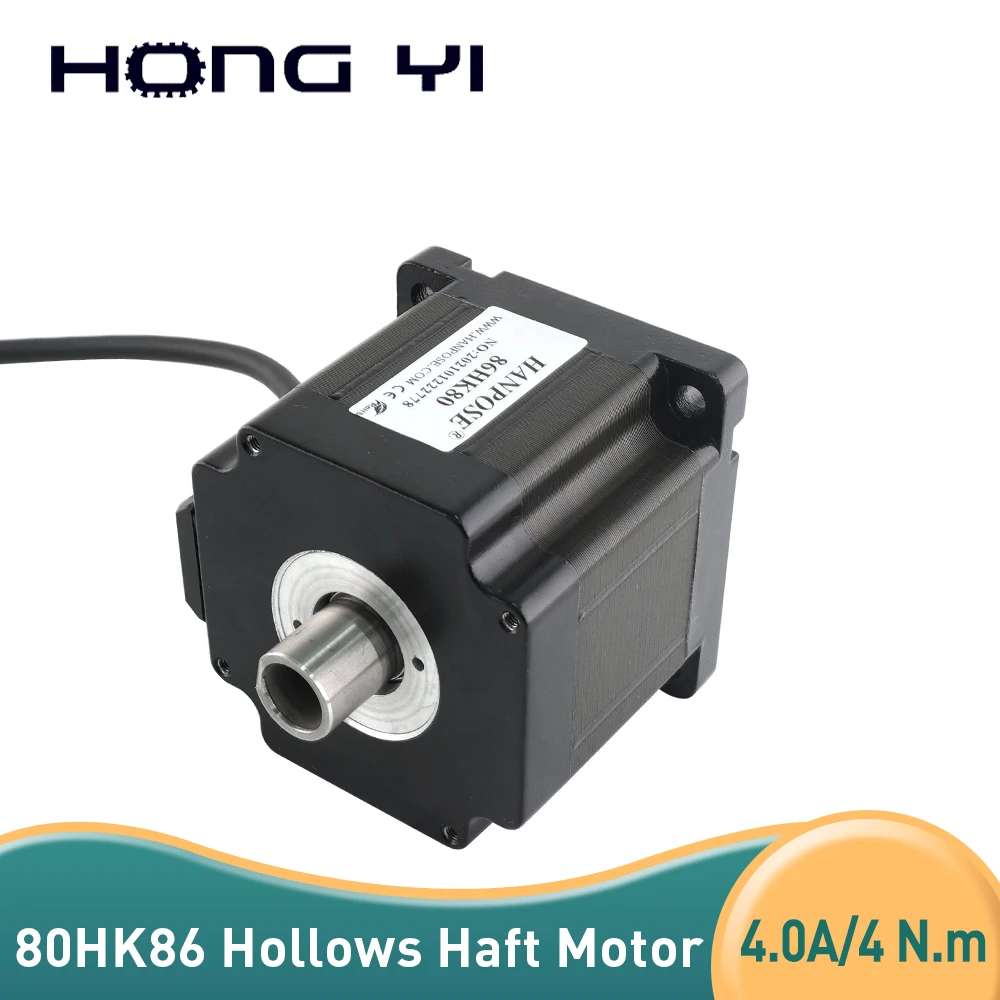 Stepper Motor 34 Oco Motor Biaxial 4.0a N.m 86hk80 Motor de Eixo Duplo 4-chumbo para Monitor de Impressora 3d Equipmen Pcs Nema34