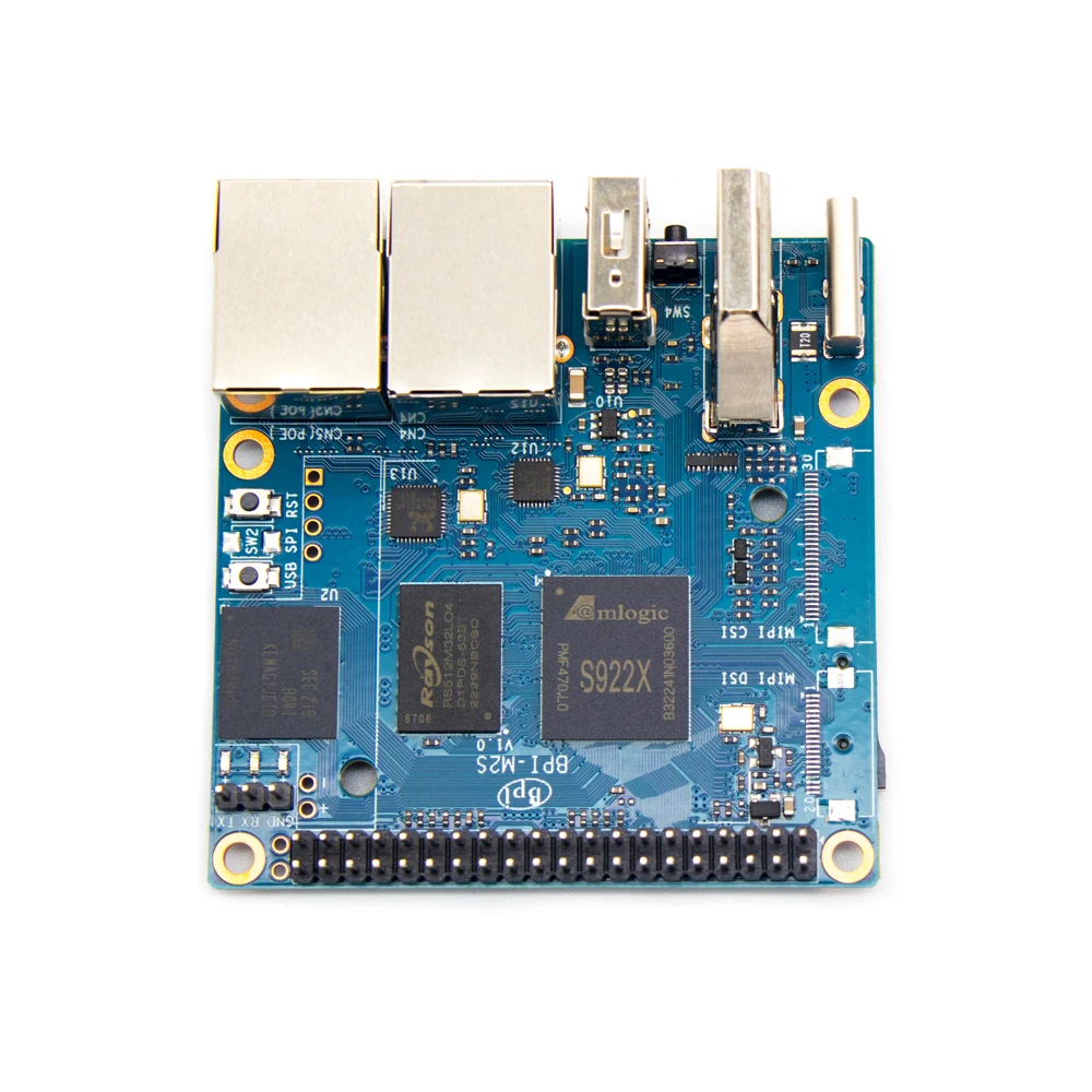 ٳ  BPI-M2S ̽  SoC Amlogic A311D  S922X  ھ, 4GB LPDDR4 RAM, 16GB eMMC  HDMI 2.1, 4KP60 OS ȵ̵