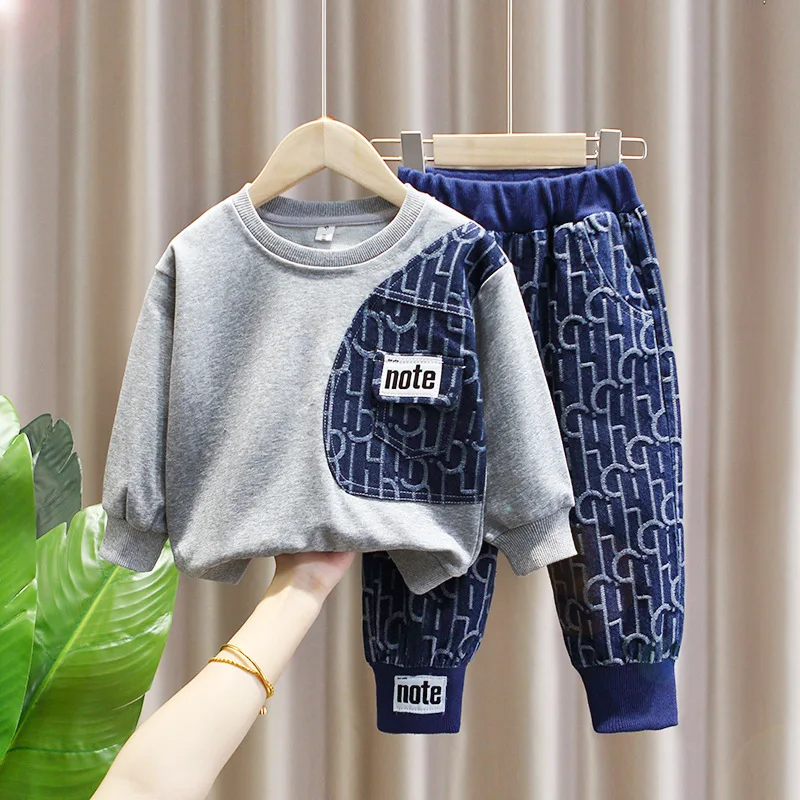 

Children Summer Suits Casual Clothes Suit Baby Boys T-Shirt + Pants 2pcs/sets New Toddler Suit 2 3 4 5 6 7 Years