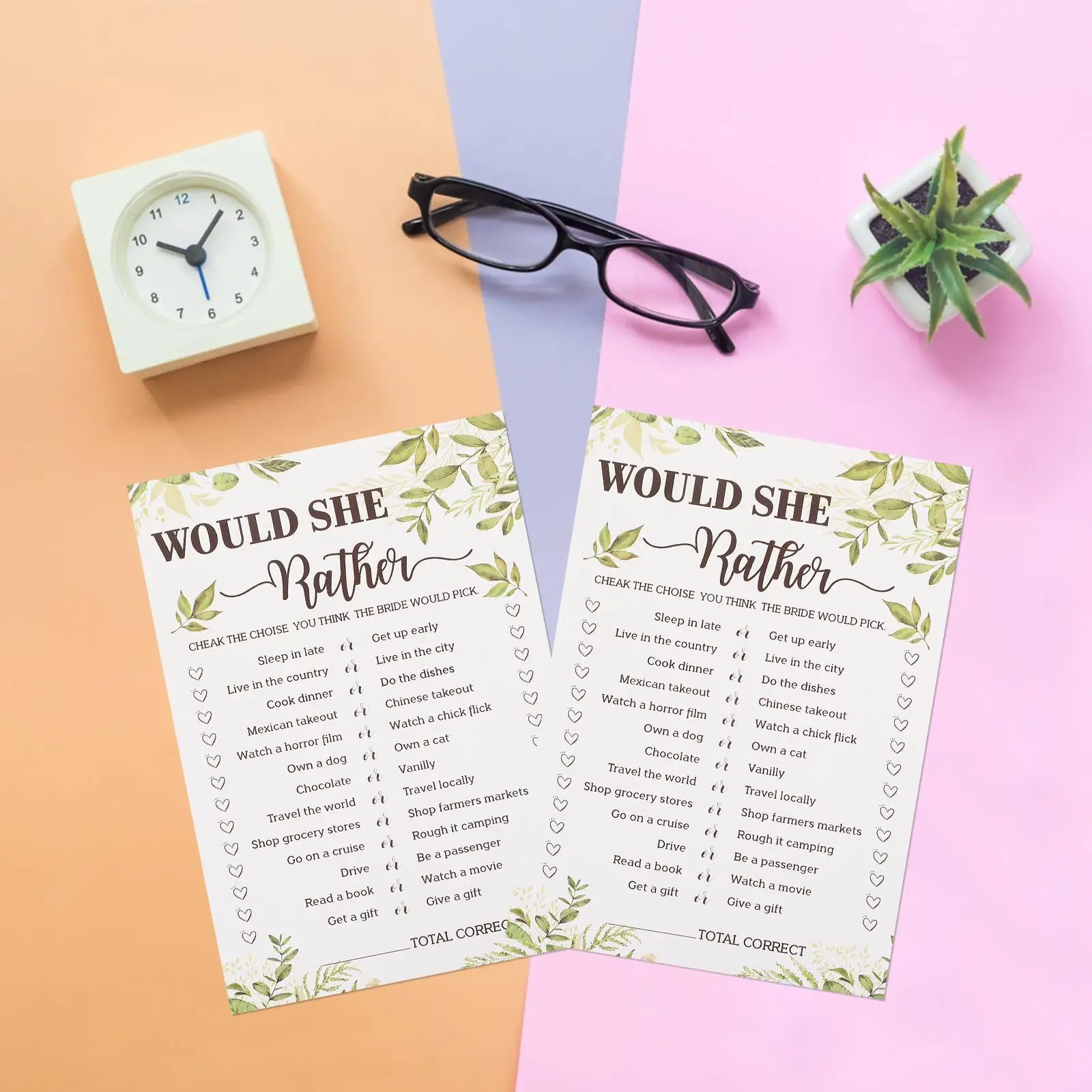 Wedding Bridal Shower Game Cards 4
